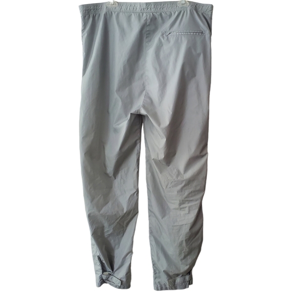 Woolrich Nylon Pull On Rain Windbreaker Pants Mens L 4123 Gray Water Repellent - Picture 2 of 11